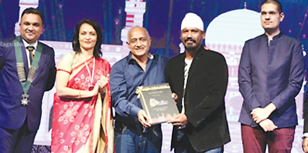 Anshul Sinha honoured by Pride of Telangana Award 4July2018   