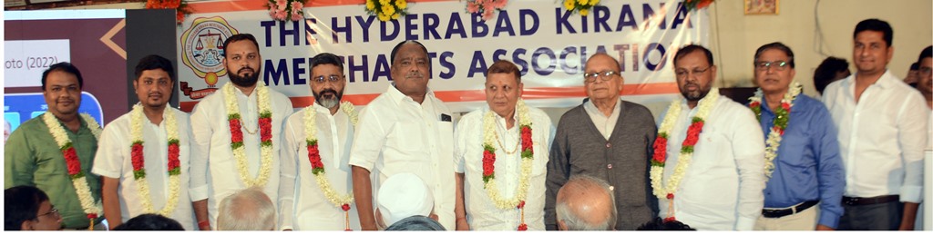 Oath taking ceremony of the office bearers of The Hyderabad Kirana Merchants Association   