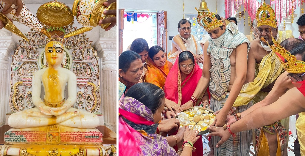  Shakrastav Maha Abhishek organized at Shri Sambhavnath Kushal Jain Temple 