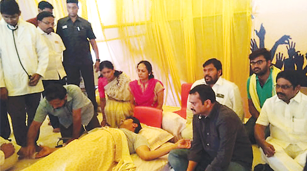 CM Ramesh's hunger strike continues for 10th day 30june