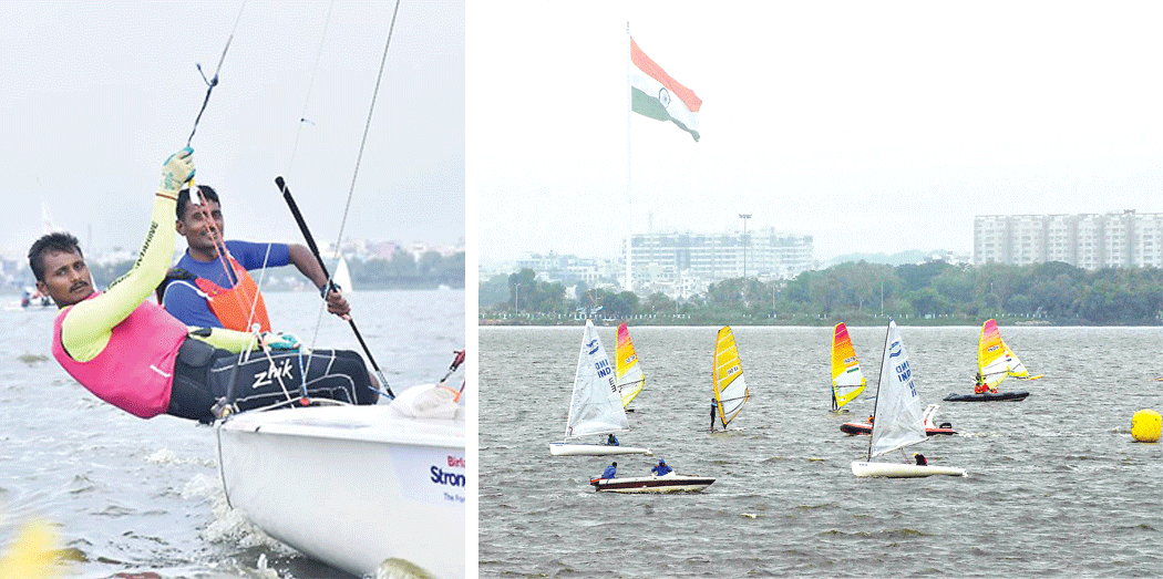 Hyderabad Sailing Week: Gurjeet Singh closer to the medal 8July2018  