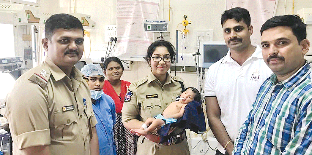 Kidnapped new born baby found in Bidar 4July2018 